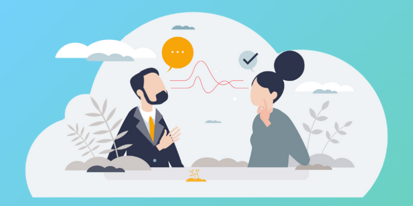 employee and boss talking