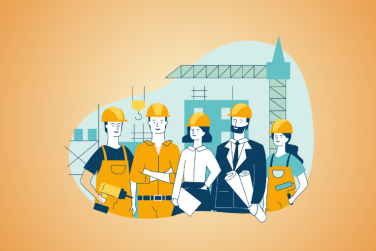 group of factory/construction workers