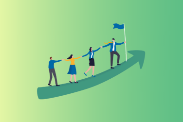 Teamwork cooperate together to achieve target