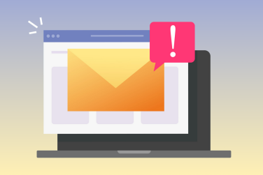 email notification on laptop