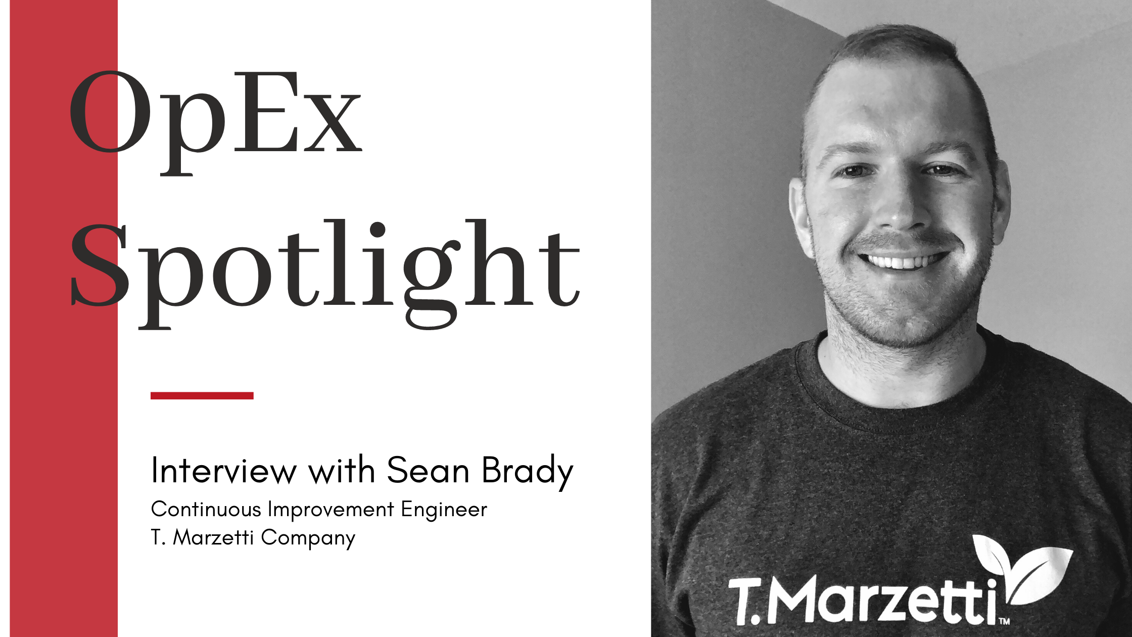 Sean Brady Headshot with "OpEx Spotlight" title