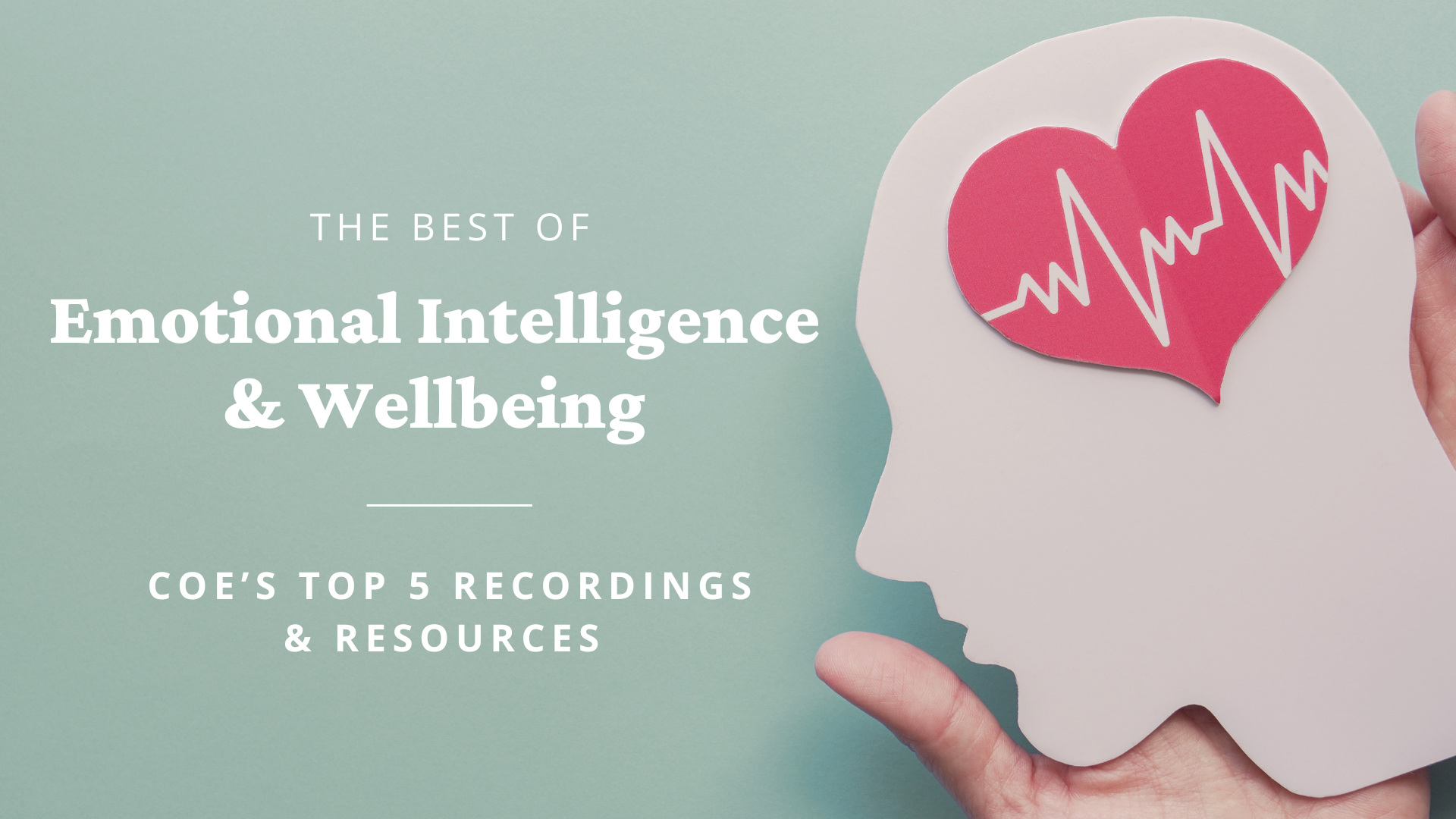 Shape of human head with heart inside with blog title overlaid