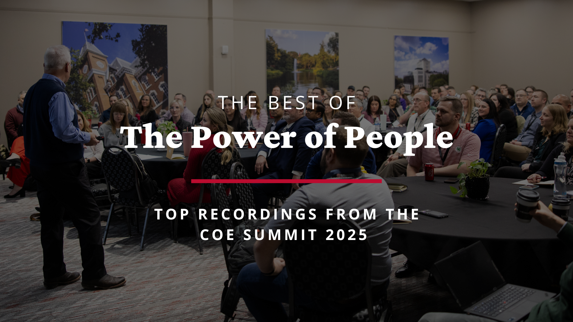 Blog title over image of Larry Inks presenting at conference