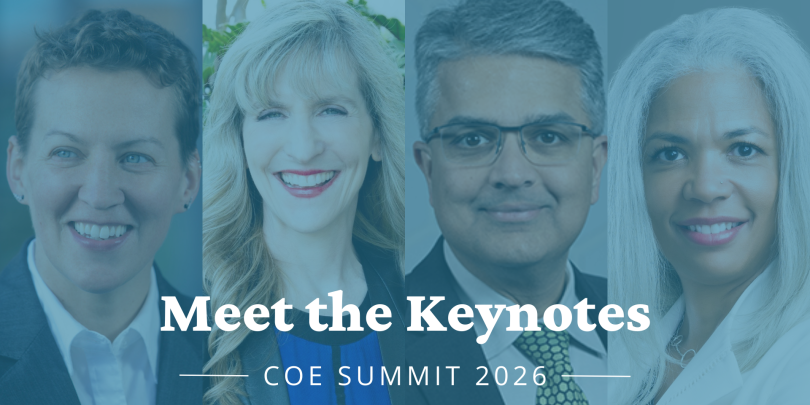 COE Summit 2026 keynote speaker headshots