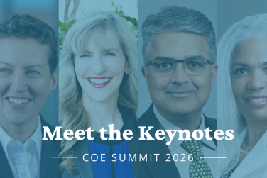 COE Summit 2026 keynote speaker headshots