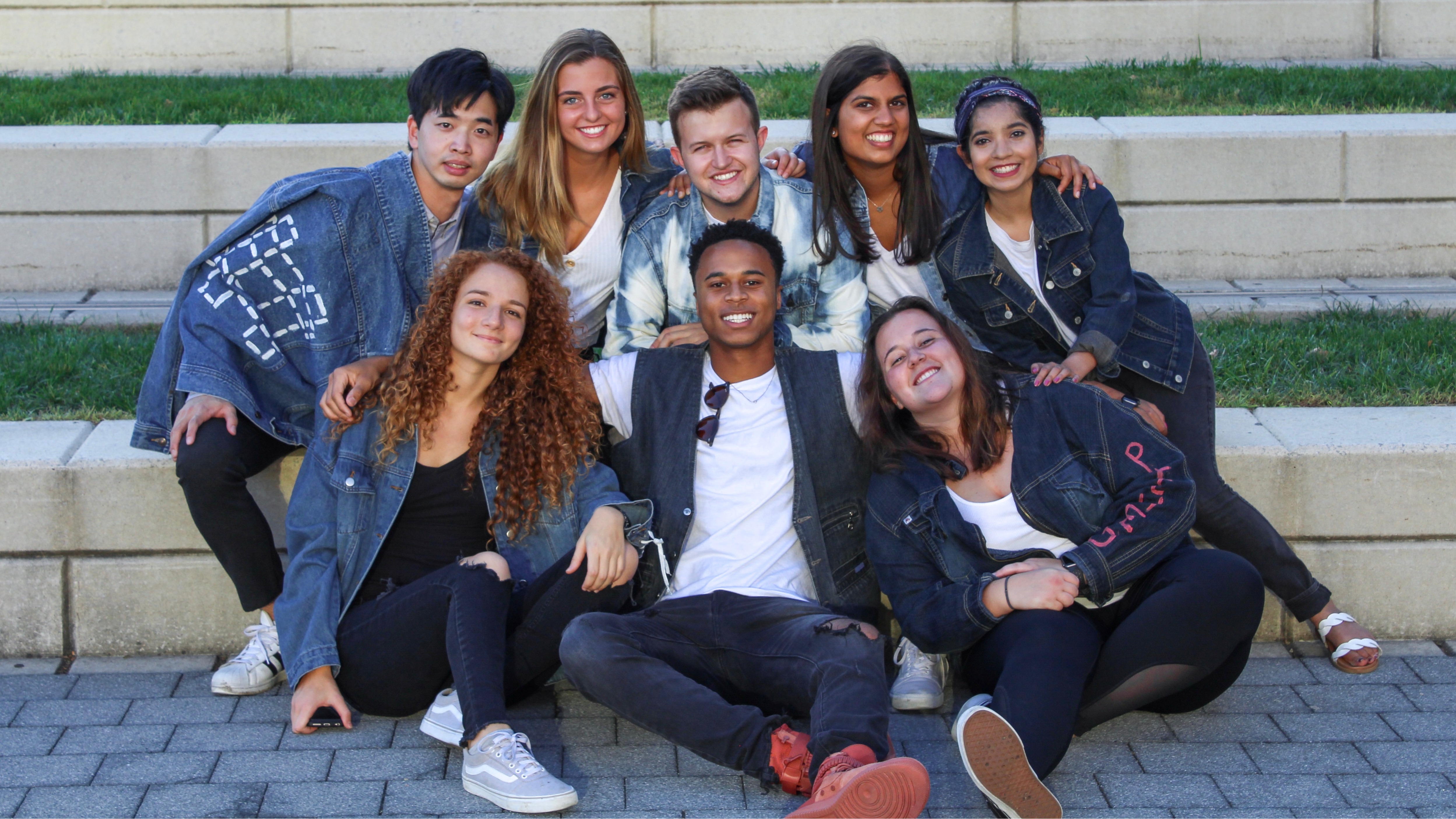 Nicole Mazullo is pictured in the first row, far right, with the other members of the Honors Cohort.