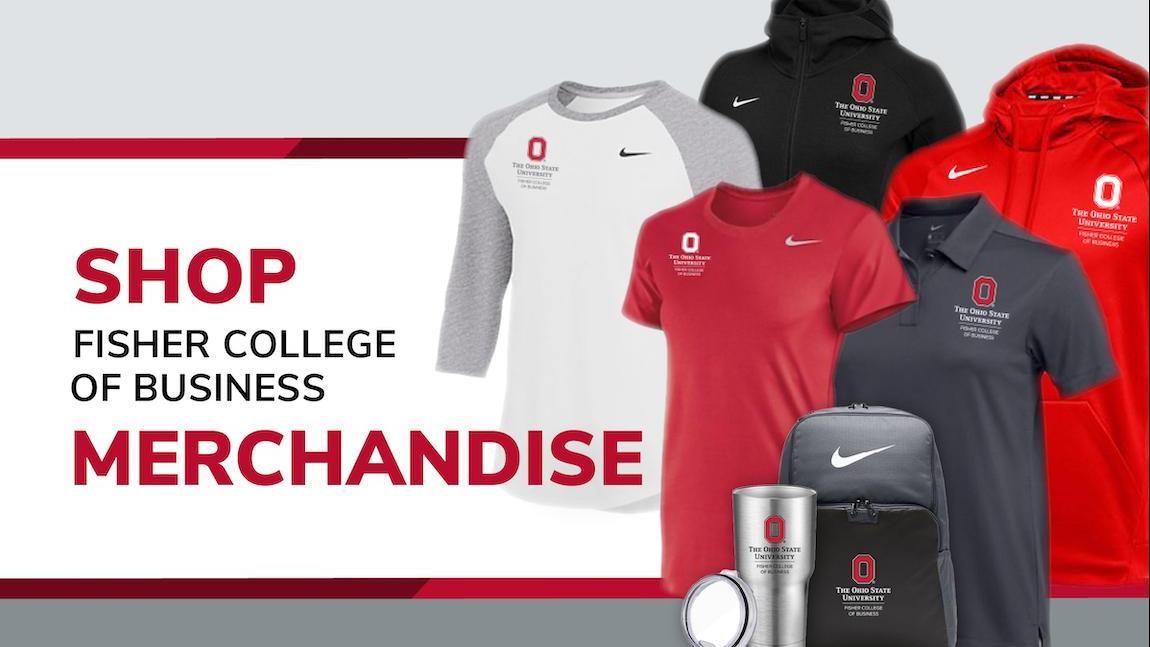 A graphic showing that the merchandise store is open.