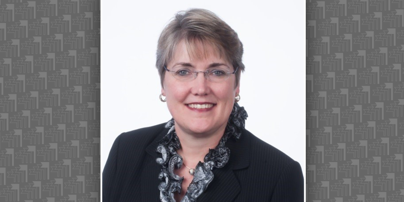 A smiling Kathleen Sharp portrait