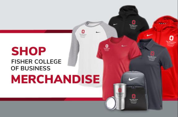 A graphic showing that the merchandise store is open.