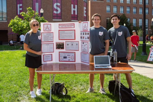 student organization leaders at Fisher Fall Frenzy