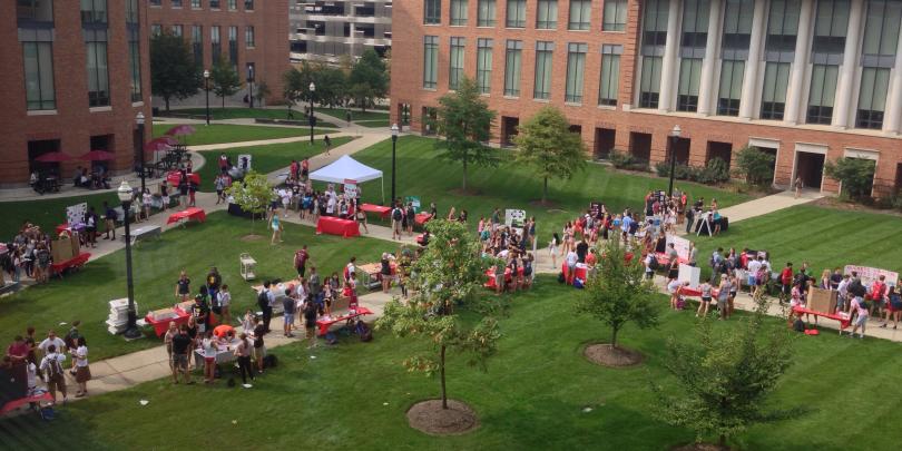 Fisher Fall Frenzy takes place outside in the Alutto Quad