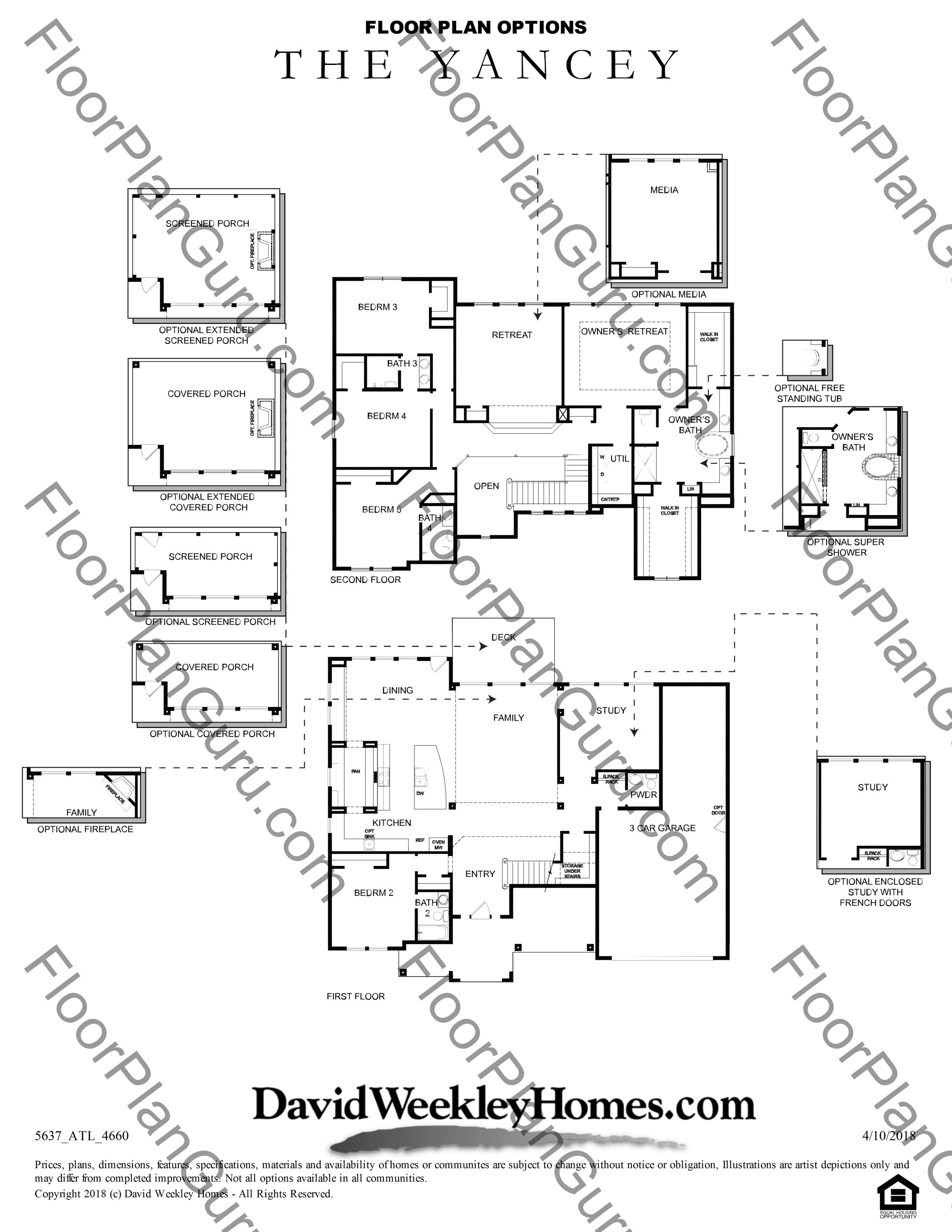 The Yancey Floorplan By David Weekley Homes The Reserve At Old