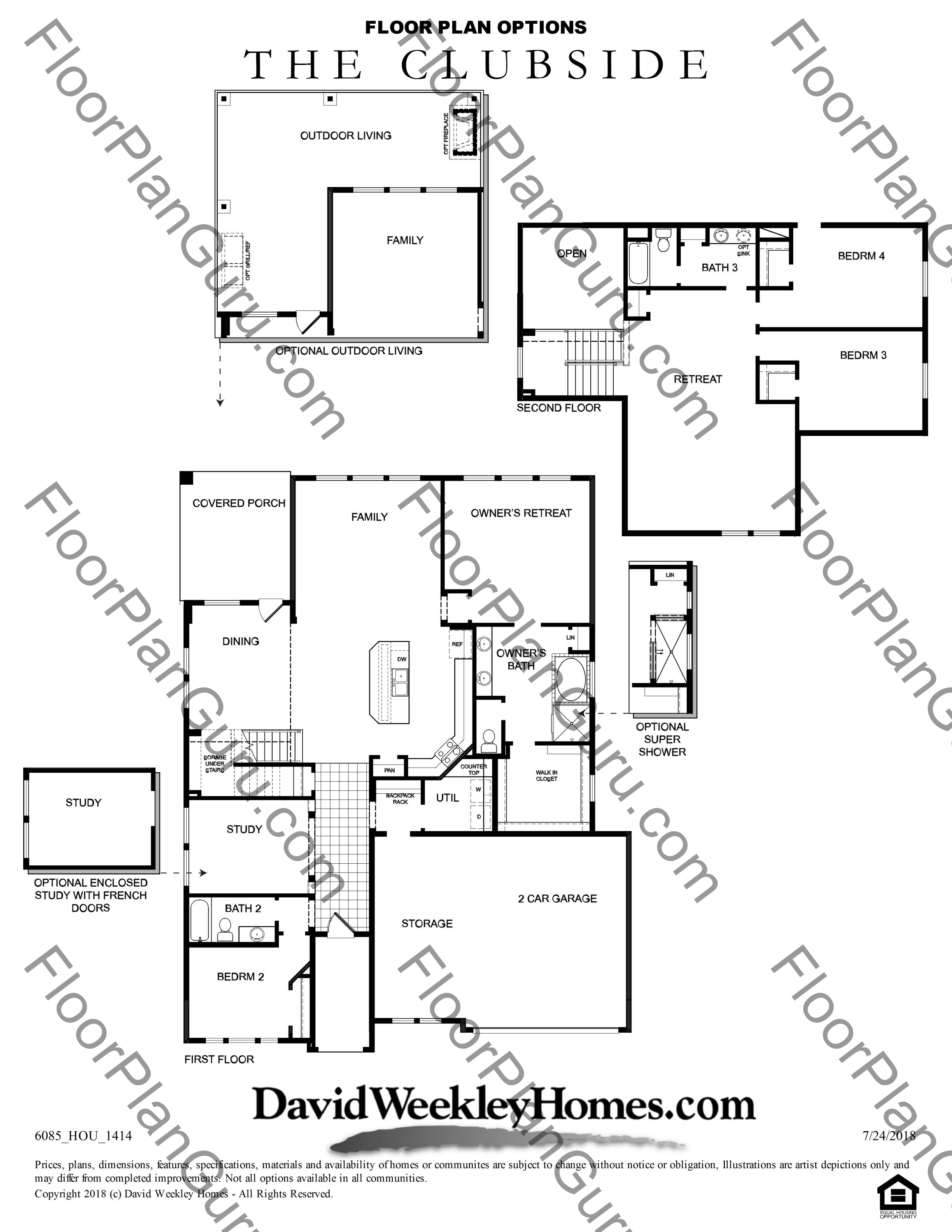 The Clubside Floorplan By David Weekley Homes Elyson In Katy