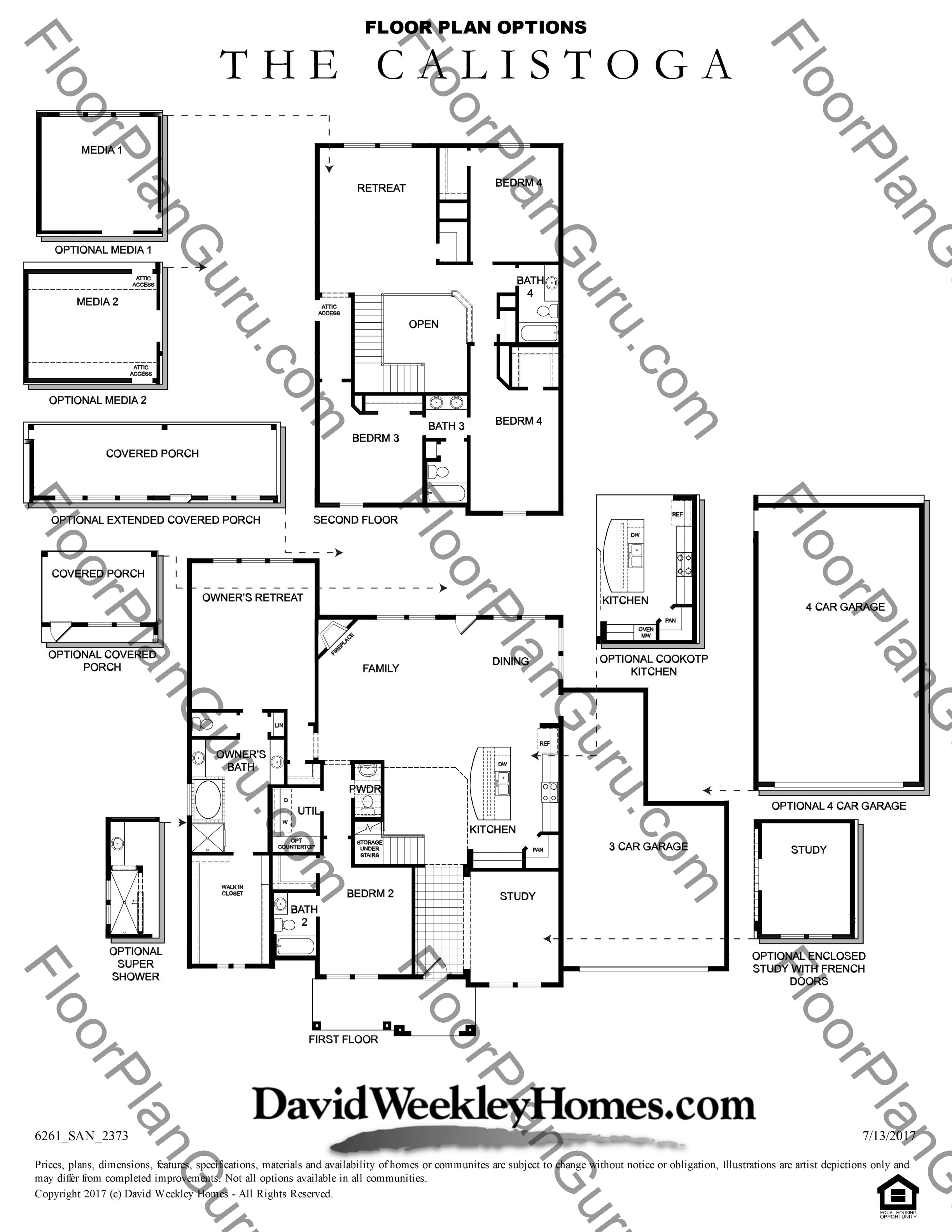 The Calistoga Floorplan By David Weekley Homes Prospect Creek At