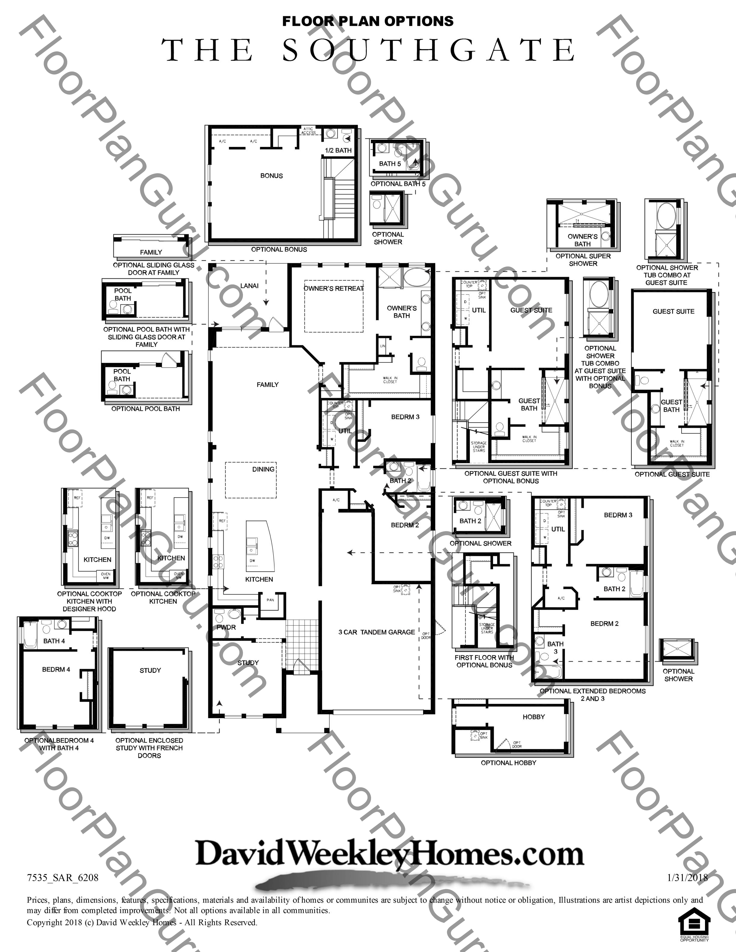 The Southgate Floorplan By David Weekley Homes Reserve At Honore