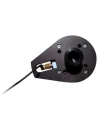 Bottom view of Eos Arrow Antenna Mounting Plate with antenna cable installed. 