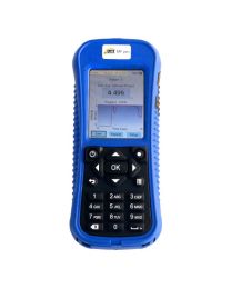 Front view of OTT MF pro Flow Meter display.