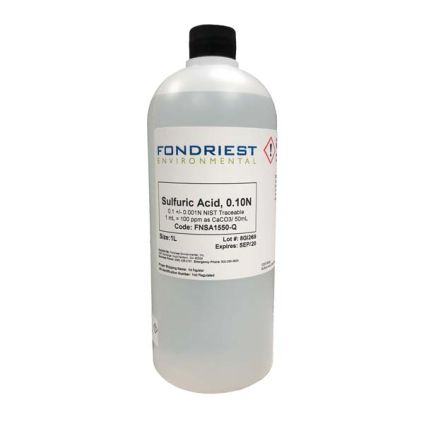 Fondriest Environmental 0.1N Sulfuric Acid