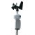 Front view of the RainWise PVmet 200 weather station with wind sensor, radiation shield, and irradiance sensor. 