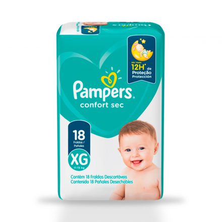 Pañales Pampers® Confort Sec™ - Paquete de 18 unidades Talla XG
