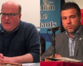 Luc Desjardins et Frédérick Dion espèrent que le comité sénatorial prendra note de leurs revendications et adressera des recommandations en leur faveur au moment de la révision de l’entente, dans trois ans. — Photo : archives Acadie Nouvelle