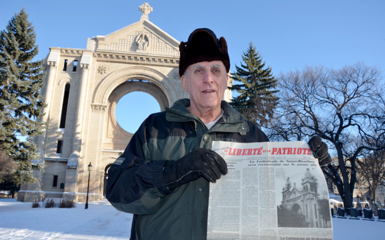 Raymond Raiche, un des pompiers ayant combattu l’incendie de la Cathédrale de Saint-Boniface  