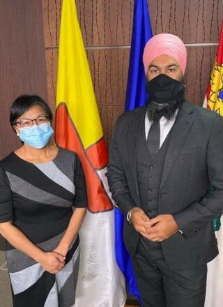 La nouvelle députée du Nunavut, Lori Idlout, a été assermentée le 12 novembre dernier. — Page Facebook Nunavut New Democrats NDP