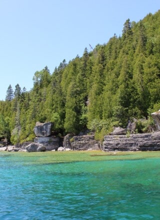 À l’est du lac Huron, les 30 000 iles de la baie Georgienne constituent un sanctuaire pour 50 espèces animales et végétales menacées. — Photo : Julia Daoust, Pixabay