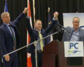 De gauche à droite : Tim Houston, Colton LeBlanc et Chris d’Entremont. — Norbert LeBlanc