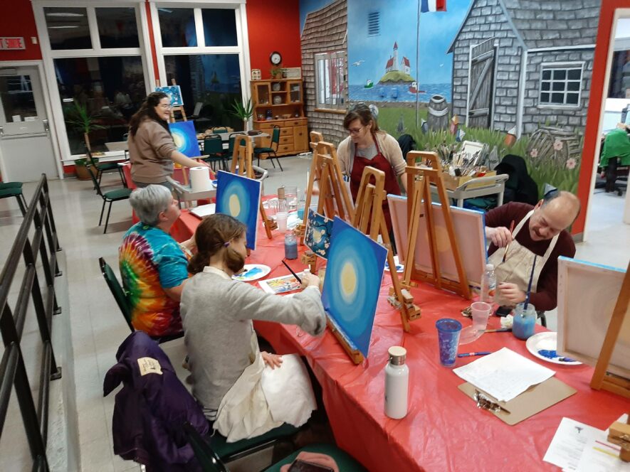 Soirée de peinture. —  La Picasse