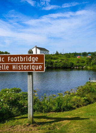 La passerelle historique de Larry’s River, dans la Municipalité de Tor Baie — PHOTO - Nicolas Jean