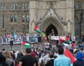 Manifestation sur la colline parlementaire à Ottawa contre l’occupation israélienne en Palestine, 26 juillet 2014. — PHOTO - Tony Webster