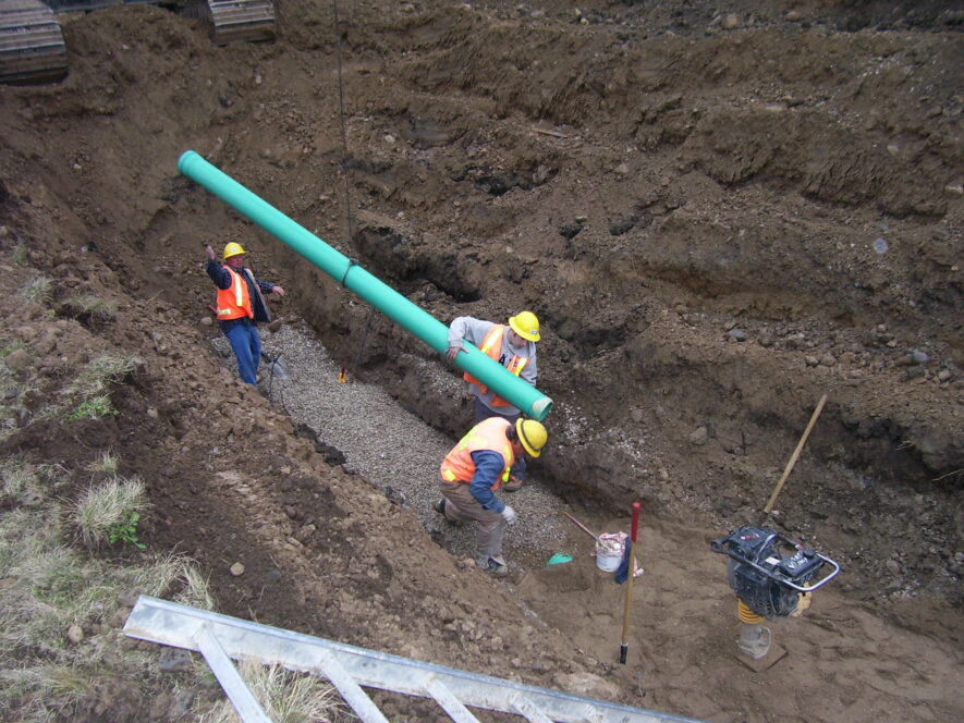 Every development project needs service infrastructure like sewers and stormwater drains. Some major municipalities allow “front-end financing” deal to help developers with their project costs but Clarence-Rockland council and administration feel the city cannot afford to follow that trend. — stock photo