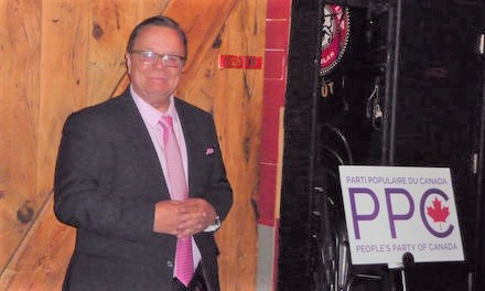 C’est à une attaque sans réserve de certains politiciens que s’est livré Sherwin Edwards, candidat du Parti populaire du Canada (PPC) à l’élection fédérale dans Argenteuil-La Petite Nation, lors d’une conférence de presse donnée le 12 juin au Restaurant Le 16 à Lachute. — Frédéric Hountondji