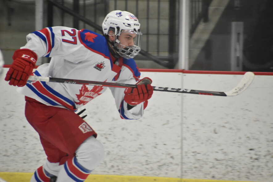 It was a difficult weekend for the Rockland Nationals as they lost to Nepean and then Cornwall in first overtime.  — photo Patrick Bergeron