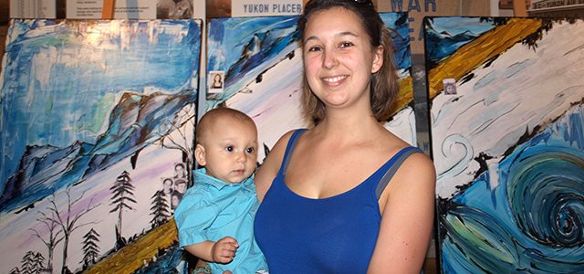 Éliane Cloutier et son fils Emmanuel  