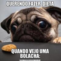 QUERENDO FAZER  DIETAQUANDO VEJO UMA BOLACHA: