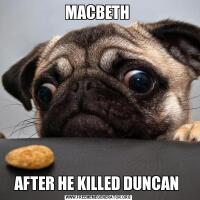 MACBETH AFTER HE KILLED DUNCAN 
