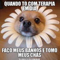 QUANDO TO COM TERAPIA EM DIAFAÇO MEUS BANHOS E TOMO MEUS CHÁS