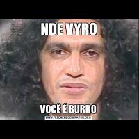 NDE VYROVOCÊ É BURRO