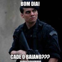 BOM DIA! CADE O BAIANO??? 