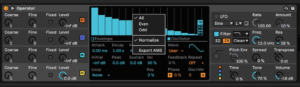 Additive synthesis: in Operator