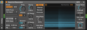 Ableton Advanced course notes - Creative Audio Effects: Resonators