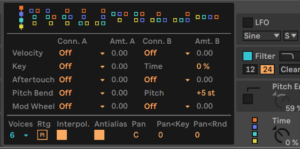 Ableton Advanced course notes - FM: Ableton’s FM synth: Operator Overview