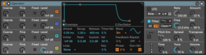 Ableton Advanced course notes - FM: Ableton’s FM synth: Operator Overview
