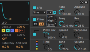Ableton Advanced course notes - FM: Algorithms, Filter