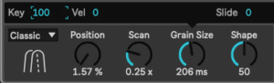 Ableton Advanced course notes - Granular: Granular Synthesis with Granulator III