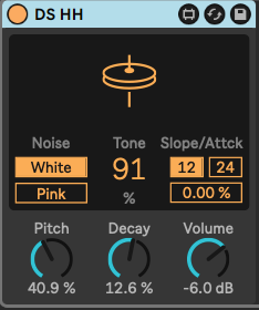 Ableton Advanced course notes - M4L Devices: M4L Drum Synths