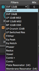 Ableton Advanced course notes - MacWav: Filter, LFO FX and Modulation Matrix