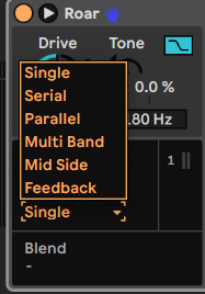 Ableton Advanced course notes - MacWav: Waveshaping with Roar: Saturation, Dist